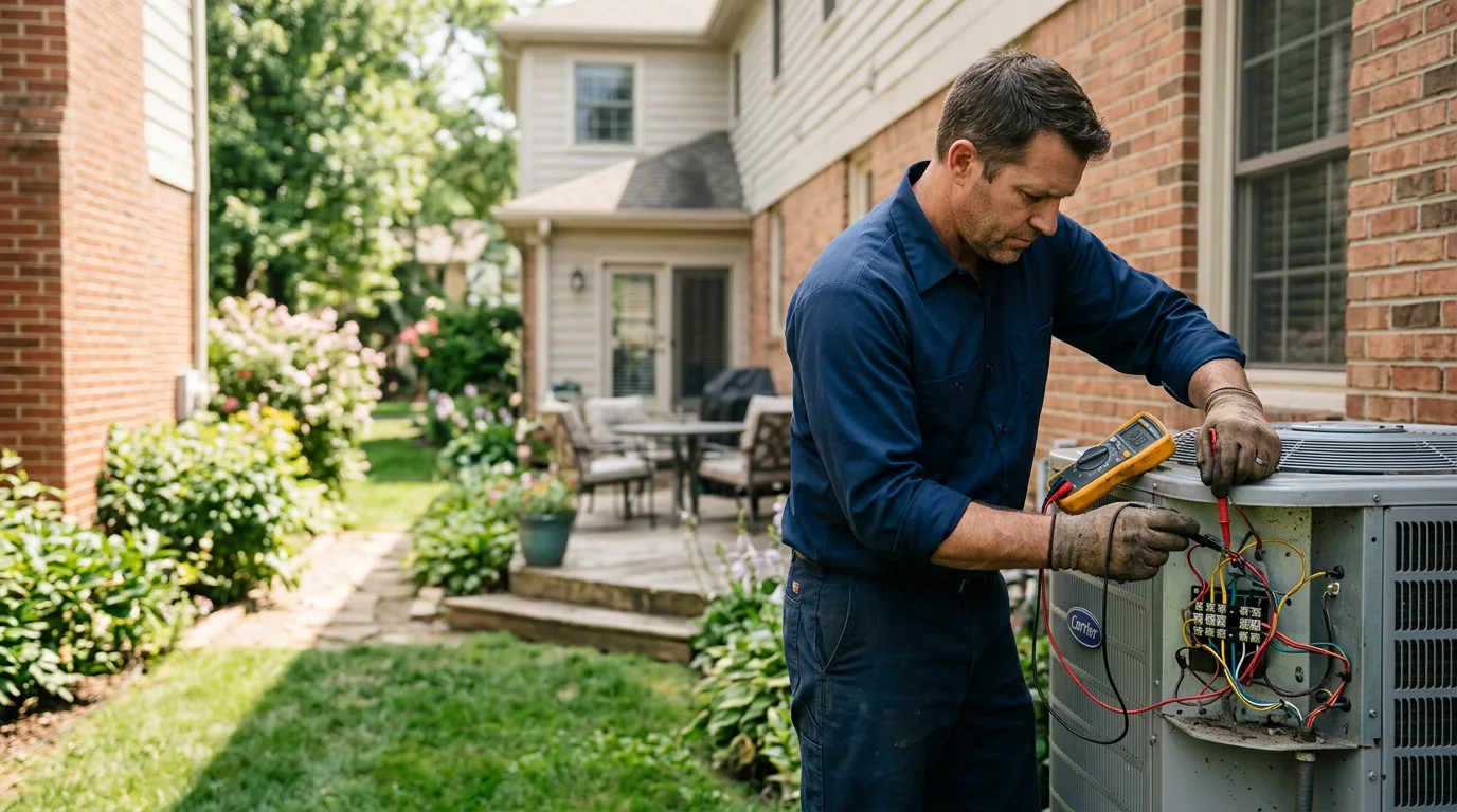 HVAC technician working near Rowan, IA
